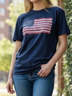 Star and Stripe 4th of July Womens T-shirt size XL